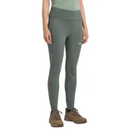 Spodnie sportowe damskie - Damskie legginsy Jack Wolfskin KLINTAL TIGHTS W slate green - XS - miniaturka - grafika 1