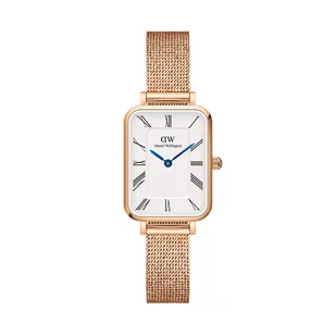 Zegarek Zegarek Daniel Wellington Quadro Roman Numerals DW00100687 Złoty - Zegarki damskie - miniaturka - grafika 1