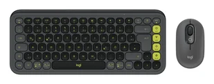 Logitech POP Icon Combo klawiatura Dołączona myszka Uniwersalne Bluetooth QWERTZ Niemiecki Grafitowy, Zielony - Zestawy myszka + klawiatura - miniaturka - grafika 1