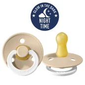 Smoczki uspokajające - BIBS 100257 smoczek uspokajający vanilla night 0+ (s) - miniaturka - grafika 1