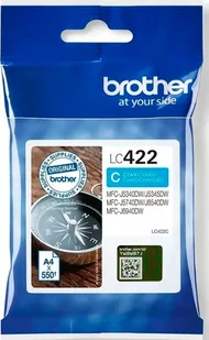 Tusz Oryginalny Brother LC422 MFC-J5340DW MFC-J5740DW MFC-J6540DW LC422C Niebieski - Tusze oryginalne - miniaturka - grafika 2