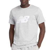 Koszulki męskie - Koszulka New Balance MT43906AG - szara - miniaturka - grafika 1