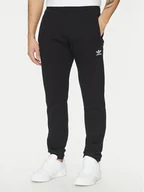 Spodnie sportowe męskie - adidas Spodnie dresowe Trefoil Essentials JD2422 Czarny Slim Fit - miniaturka - grafika 1
