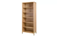 Regały - Regał CUCULI *dąb, 78x188x45, lite drewno sosnowe2,2-2,5 cm - miniaturka - grafika 1