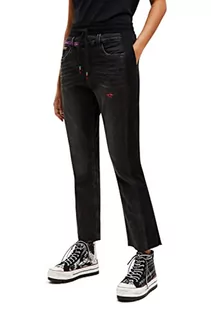Spodnie damskie - Desigual 22WWDD63 jeansy damskie, czarny, M - grafika 1