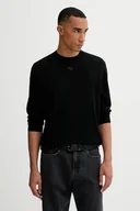 Swetry męskie - Diesel sweter wełniany K-VALIAM męski kolor czarny lekki A17442.0DCCH - miniaturka - grafika 1