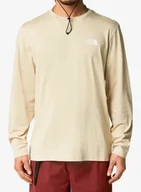 Bluzy sportowe męskie - Koszulka z długim rękawem The North Face L/S Simple Dome Tee - gravel - miniaturka - grafika 1