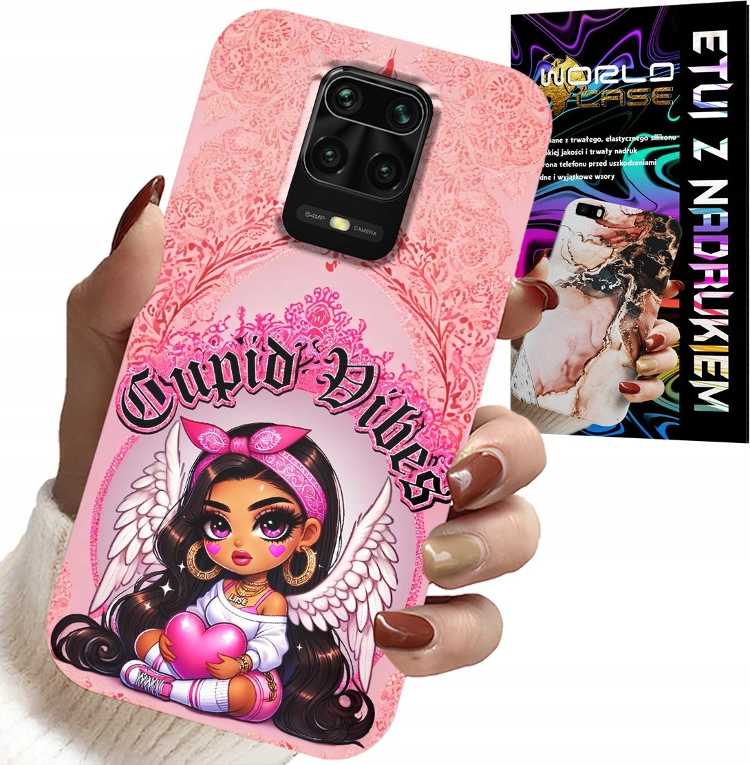 ETUI DO XIAOMI NOTE 9 PRO / 9S - CUPID VIBES Z UROCZĄ ANIOŁKIEM PLECKI