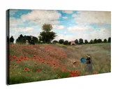 Obrazy i zdjęcia - Wild Poppies, near Argenteuil, Claude Monet - obraz na płótnie Wymiar do wyboru: 120x90 cm - miniaturka - grafika 1