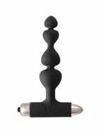 Kulki analne - Lola Lola Toys Vibrating Anal Plug Spice It Up Excellence Black - Wibrujące koraliki analne, czarne - miniaturka - grafika 1