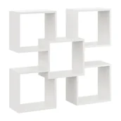 Półki do salonu - Biała skandynawska półka ścienna F9-C69 - miniaturka - grafika 1