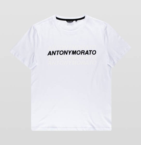T-Shirt Męski Antony Morato Super Slim Fit White - Xxl