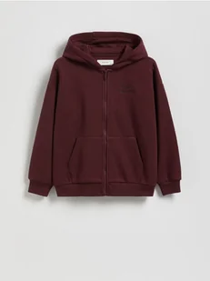 Reserved - Rozpinana bluza z kapturem - bordowy - Kurtki i płaszcze dla chłopców - miniaturka - grafika 1