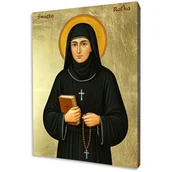 Ikony i obrazy sakralne - Ikona złocona, Święta Rafka - miniaturka - grafika 1