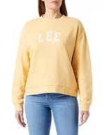 Bluzy damskie - Lee Damska bluza Varsity Crew, Sunset Gold, rozmiar S, Sunset Gold, S - miniaturka - grafika 1