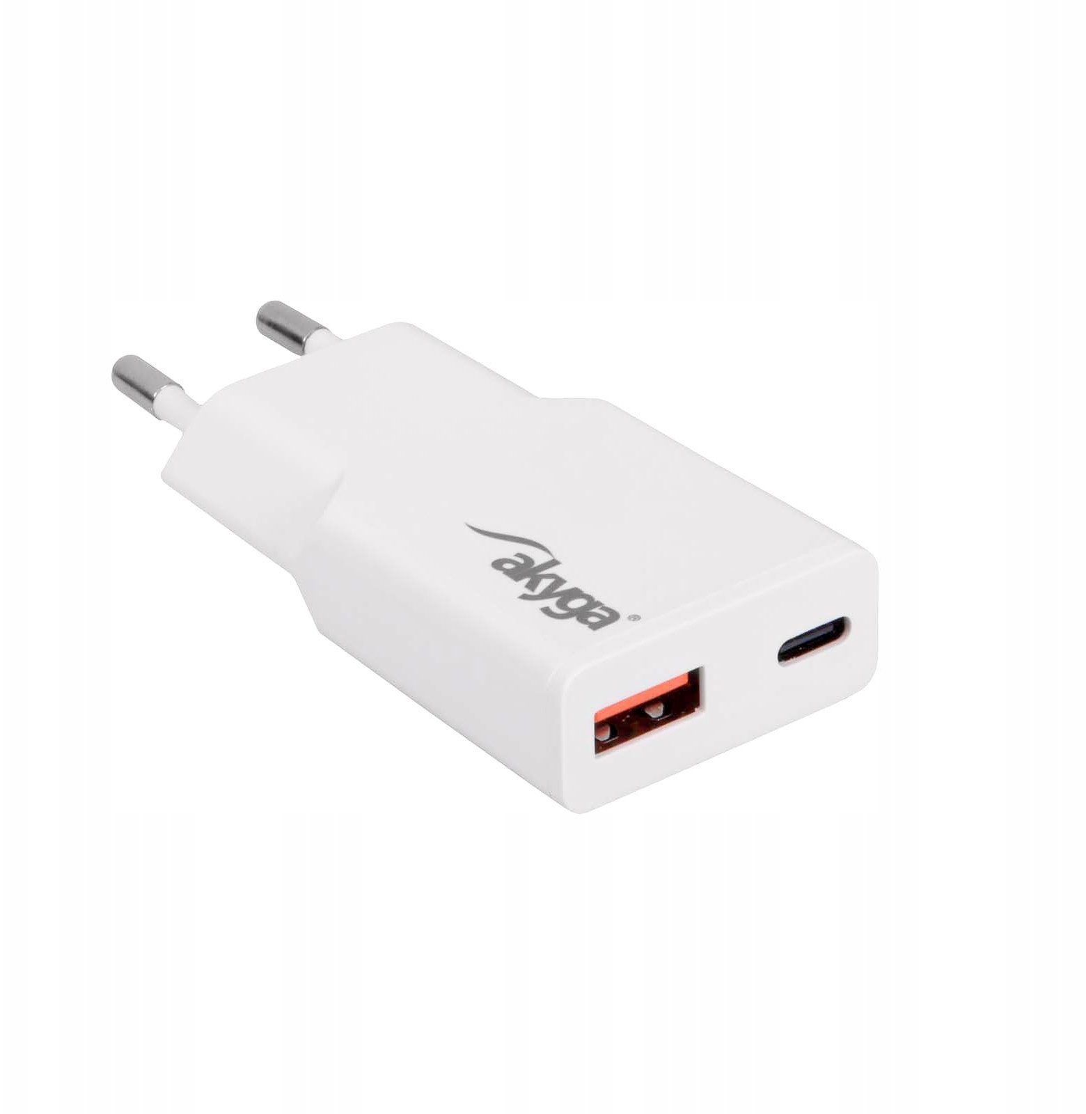 Akyga Ładowarka USB AK-CH-27 USB-A + USB-C PD 5-20V / max. 3A 30W Quick Charge 3.0 GaN
