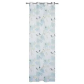 Firany - Firana z kółkami DALIA 140 x 260 cm niebieska - miniaturka - grafika 1