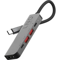 Rozgałęźniki - Linq Wieloportowy Hub 5w1 HDMI 4K,2xUSB-A 3.2,USB-C 3.2,USB-C PD 100W LQ48014 - miniaturka - grafika 1