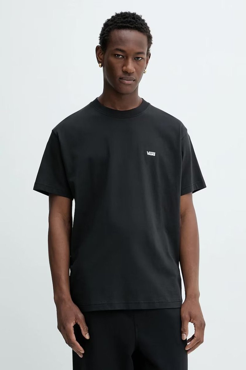 t-shirt uomo vans vn000r9x left chest bkl1 black