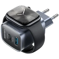 Ładowarki do telefonów - Ładowarka sieciowa USAMS CC293 T67 20W iWatch 1xUSB-C 1xUSB-A tarnish - miniaturka - grafika 1