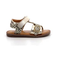 Buty dla dziewczynek - Sandały dziecięce Kickers DIAZZ OR PONY - miniaturka - grafika 1