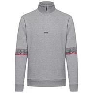 Bluzy męskie - BOSS Bluza męska, Light/Pastel Grey59, XXL - miniaturka - grafika 1