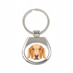 Golden Retriever geometryczny Brelok Breloczek - Breloki - miniaturka - grafika 1