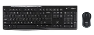 Logitech Wireless Combo MK270 klawiatura RF Wireless QWERTY Skandynawia Czarny - Klawiatury - miniaturka - grafika 1
