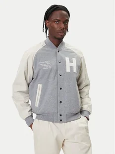 Tommy Hilfiger Kurtka bomber Mix Media Varsity MW0MW39684 Szary Regular Fit - Kurtki męskie - miniaturka - grafika 1