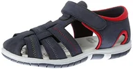 Moda i Uroda OUTLET - Chicco Sandalo Fausto Peeptoe sandały chłopięce, niebieski Blu 800, 24 EU - miniaturka - grafika 1