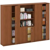 Zestawy mebli biurowych - B2B Partner Zestaw szaf MIRELLI, Typ VII - czereśnia 437564 - miniaturka - grafika 1