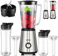 Blendery kielichowe - Blender Kielichowy Do Koktajli Kerch Mixgo 2BIDONY 800W +2 Wkłady Chłodzące - miniaturka - grafika 1