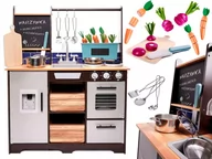 Zabawki AGD - Kuchnia drewniana MDF z akcesoriami LOFT XXL 96cm KX6286 - miniaturka - grafika 1