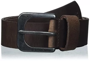 G-STAR RAW, Pasek męski Zed, Brązowy (Dk Brązowy/Czarny Metal 3127-8127) - Paski - miniaturka - grafika 1