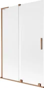 Parawany nawannowe - Mexen Velar L parawan nawannowy 2-skrzydłowy rozsuwany 120 x 150 cm, szron, miedź szczotkowana - 896-120-003-31-65 - miniaturka - grafika 1