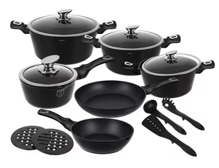 Berlinger Haus GARNKI METALLIC LINE THERMOGUARD 15 ELE [BH-1474-N] - Zestawy garnków i patelni - miniaturka - grafika 1