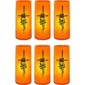 Lampiony i znicze - Zestaw 6 wkładów LED z efektem płomienia do zniczy - miniaturka - grafika 1