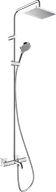 Zestawy prysznicowe - Hansgrohe Vernis Shape Zestaw prysznicowy natynkowy z deszczownicą chrom 26098000 - miniaturka - grafika 1
