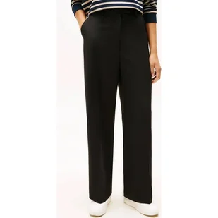 Tommy Hilfiger Spodnie cygaretki Loose fit z dodatkiem wełny - Spodnie sportowe damskie - miniaturka - grafika 1