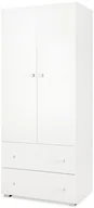 Szafy i szafki dla dzieci - Szafa dwudrzwiowa PAULA biała - miniaturka - grafika 1