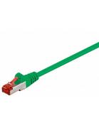Kable światłowodowe - Goobay Kabel LAN RJ45 68290 S/FTP CAT 6 2 m zielony - miniaturka - grafika 1