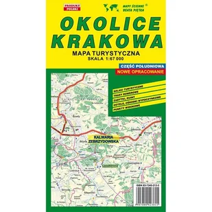 Okolice Krakowa Połud. 1:67 000 mapa turystyczna - Wydawnictwo Piętka - mapa - Obcojęzyczne przewodniki, mapy i atlasy - miniaturka - grafika 1
