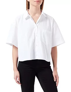 Koszule damskie - JJXX damska koszula z krótkim rękawem JXMolly popelina, biały, XL - grafika 1