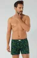Majtki męskie - Bokserki męskie Chill, Kolor czarno-zielony, Rozmiar S, Italian Fashion - Intymna - miniaturka - grafika 1