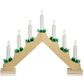 Oświetlenie świąteczne - LED Świecznik bozonarodzeniowy 7xLED/2,6W/230V drewno - miniaturka - grafika 1