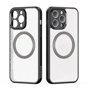 Pancerne etui iPhone 14 Pro kompatybilne z MagSafe Dux Ducis Aimo Mag - czarne - Etui i futerały do telefonów - miniaturka - grafika 2