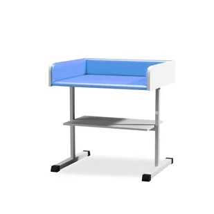 Stół do badania niemowląt z półką dolną model SBN-P Niebieski 07 Stół do badania niemowląt z półką dolną - Meble i wyposażenie gabinetów medycznych - miniaturka - grafika 1