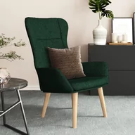 Fotele - Lumarko Fotel wypoczynkowy, ciemnozielony, obity tkaniną! - miniaturka - grafika 1