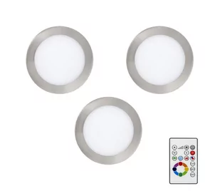 Eglo 78738 - Zestaw 3x LED RGBW Oprawa wpuszczana TINUS 1xLED/4,8W/230V + pilot - Oprawy, klosze i abażury - miniaturka - grafika 1