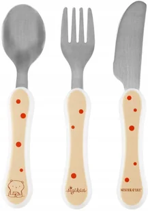 Sztućce dziecięce komplet Miś Mister O'Lui Haba - Sztućce dla dzieci - miniaturka - grafika 1